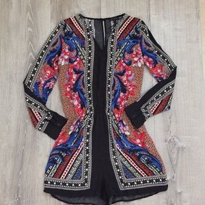 Patterned romper